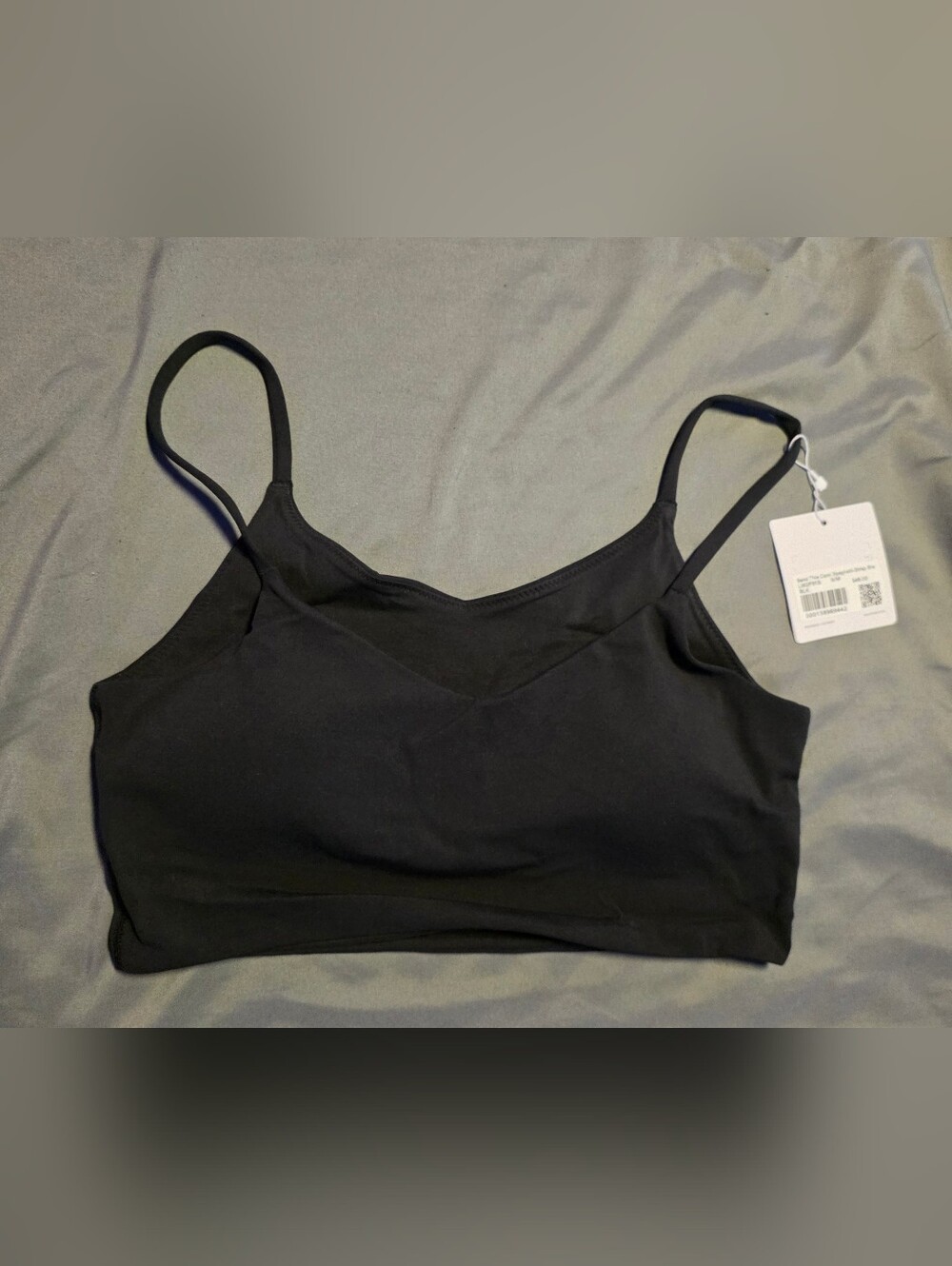 Lululemon Bend This Cami Spaghetti-Strap Bra Size S/M Black New